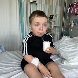 Lenny Rush Instagram - Today marks one year since my spinal fusion surgery. I cannot believe how fast time has gone, and to look at the pictures and see how I am doing now, is amazing! It was definitely a hard time, not just for me, but also my family. But seeing the X-rays and the shape of my back (and the therapy dogs that came to visit 🐶) really helped get me get through it. I am now doing better than ever! A massive thank you to @greatormondst : you’ve changed my life for the best!
(The second picture shows my X-rays. The one on the left is before the surgery, and the one on the right is after 🩻). #recovery #spinalfusionsurgery #scoliosis