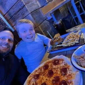 Lenny Rush Instagram - Nice meal out with my dad, before London Film and Comic Con tomorrow! My first ever Film and Comic Con, and I can’t wait! #londonfilmandcomiccon