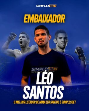 Leonardo Santos Instagram - Fala galera! Novidades na área. 

Agora eu sou Embaixador da @simplesbet, a melhor Casa de Apostas do Brasil ✅ 

Vai ser um grande prazer poder compartilhar dicas de apostas com todos vocês. ⚽️ Tudo o que for relacionado a esporte dá apostar. Não perca tempo 🕒 , a SimplesBet tem as melhores cotações do mercado 📈.

Aproveitem e corram lá na minha bio. Tem um link para que façam o cadastro de vocês na SimplesBet. 

Não fiquem de fora dessa! Mas ó, tenham responsabilidade, só apostem 💸 o que não for fazer falta no final do mês. Vamos juntos 👊

#leosantos #leonardosantos #UFC #MMA #Fight #Fighter #santosbrothers #novauniao #wearenovauniao 🙌🏽 #bjj #jiujitsuvideos #jiujitsu #highlight