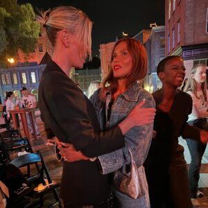 Lesley-Ann Brandt Instagram - My second year attending the @ctaop block party this weekend and my heart is full of love and appreciation to all those so committed and invested in the young people of Southern Africa. 

 I’ve loved your work both on and off screen from afar @charlizeafrica , but getting to see the  work up close, meet your brilliant team, your friends and seeing first hand, your unwavering commitment to our South African youth, our girls and the Southern African region, after 17 years,  is nothing but inspiring and reinforces my own personal commitment to doing my part. You even brought all the South African girlies in Los Angeles together. ❤️🇿🇦 Thank you for showing us the way. 🙏🏾 #ctoap #charlizetheron 

Ps Ran into a bad boy for life,(who did such an incredible job in @badboys ), @jacobscipio . You captured me gracefully crushing that bull.  Jacob, I won 😂🐂