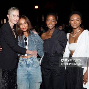 Lesley-Ann Brandt Instagram - My second year attending the @ctaop block party this weekend and my heart is full of love and appreciation to all those so committed and invested in the young people of Southern Africa. 

 I’ve loved your work both on and off screen from afar @charlizeafrica , but getting to see the  work up close, meet your brilliant team, your friends and seeing first hand, your unwavering commitment to our South African youth, our girls and the Southern African region, after 17 years,  is nothing but inspiring and reinforces my own personal commitment to doing my part. You even brought all the South African girlies in Los Angeles together. ❤️🇿🇦 Thank you for showing us the way. 🙏🏾 #ctoap #charlizetheron 

Ps Ran into a bad boy for life,(who did such an incredible job in @badboys ), @jacobscipio . You captured me gracefully crushing that bull.  Jacob, I won 😂🐂