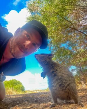Lewis Spears Instagram - Last time I tried to get up early I missed my flight and cancelled a tour. This time, I took a boat to see quokkas.
Health is wealth.
