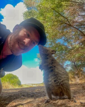 Lewis Spears Instagram - Last time I tried to get up early I missed my flight and cancelled a tour. This time, I took a boat to see quokkas.
Health is wealth.