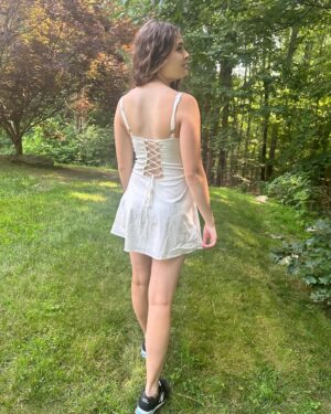 Lexia Hayden Instagram - School is In, Style’s Up！core markdowns on 300k  items by searching MY CODE 【5873D】！
#FirstDayVibes #SHEINforAll #loveshein #ad  @shein_us @sheinofficial
PARTHEA Tie Front Ruched Bust Cami Dress
ID: 17168069
