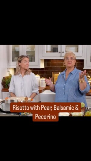 Lidia Bastianich Instagram - Cacio-e-pere pasta has always been a great favorite at our restaurants. However, for the home cook, a stuffed fresh pasta can be a challenge - and a time-consuming prospect. The same great combination of pear and cheese can be made into a simple risotto dish, perfect for an easy family meal or when cooking for a large gathering.  Plus, in this episode, I get to cook with my granddaughter Olivia - it has always been such a treat to have my grandkids in the kitchen with me! Tutti a Tavola a Mangiare! Recipe link in my bio.  Buon Appetito! 
#LidiasRecipes #LidiasItaly #LidiasKitchen  #LidiaBastianich #ItalianFood #FromLidiasTableToYours #LidiasSoundtrack