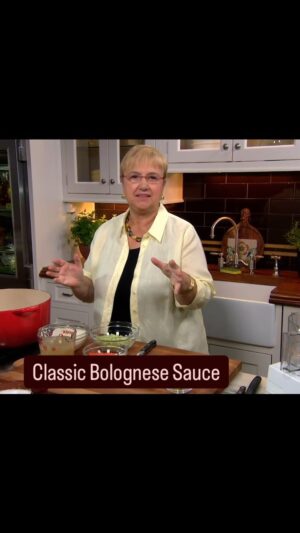 Lidia Bastianich Instagram - Classic Bolognese Sauce, also known as “Ragù alla Bolognese,” is a traditional Italian meat-based sauce that originated in Bologna, Italy. It has a rich history and is a staple in Italian cuisine. I love this version, made with milk it’s deliciously complex and velvety smooth, featuring deep, hearty flavors and a mouth-fillling, slow-cooked texture.  Link to recipe and full video in my bio. Buon Gusto!  #LidiasRecipes #LidiasItaly #LidiasKitchen  #LidiaBastianich #ItalianFood #LidiasSoundtrack #pastarecipes #meatsauce