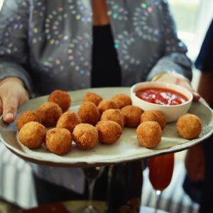 Lidia Bastianich Instagram - Rice Balls Stuffed with Sausage Ragu.  This is one of my favorite pass-around party dishes, as often as not the plate doesn’t make it far into the room before it’s emptied.  This recipe makes a small amount of ragù to go inside the rice balls, but double the recipe to make a larger batch if you want to save some to use as a pasta sauce.  Buon Appetito!  Link to video and recipe in my bio, #LidiasRecipes #LidiasItaly #LidiasKitchen  #LidiaBastianich #ItalianFood #25YearsofLidia @centofinefoods #cento