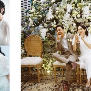 Lidya Maulida Djuhandar Instagram - 15.01.23 💍͜ (ᵔ ̮ ᵔ)› — today we celebrate the day where our journey began. cheers to another year of creating beautiful memories and growing stronger, 

especially with our litle one being thissss 🤏🏻 close on being evicted from mommy’s belly, this year will be a lot more interesting. fighting (ง’̀-‘́)ง