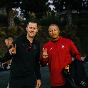 Lincoln Riley Instagram - First class to find our next class ✌️ 

Mater Dei 🆚 St John Bosco