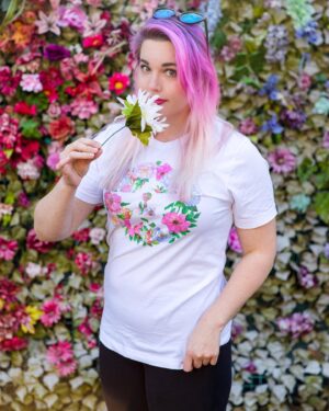 Lindsay Jones Instagram - It’s Cyber Monday and that means 30% off your purchase in @theroosterteethstore ! Then you can bust out your flower crowns for some new @achievementhunter merch...coming tomorrow! 

📸 - @atwes