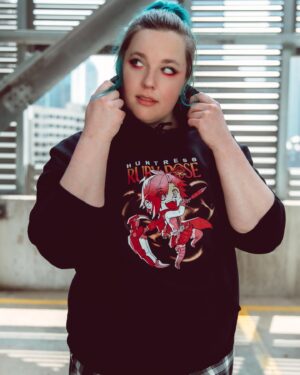 Lindsay Jones Instagram - Grab the newest items in the #RWBY streetwear collection, out now in the @theroosterteethstore ! ♥️🌹 Which team member will you rep on your walks? LET ME KNOW WITH - ♥️🤍🖤💛 !!!!