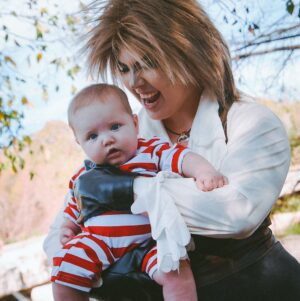 Lindsay Jones Instagram - “In nine hours (months) and 23 minutes, you’ll be mine!” HUGE thank you to @texasdelarosa for his makeup work and an IMMENSE thank you to @jonrisinger for being a last-minute photographer superhero/understanding fan of Labyrinth. Both of you have literally made one of my dreams come true.
