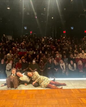 Lindsay Mendez Instagram - We’re here.
Our closing performance of @merrilyonbway. It feels like this journey has been part of my life forever…maybe because this story and the people in it have made such a deep mark on my heart.
The gratitude for this experience is deeper than I can convey, and has changed mine, and my family’s life forever.
Some thank you’s…
To my cast mates and soul mates. I love you so deeply and this has truly been the artistic pinnacle of my career being onstage with all of you nightly.
To my dresser @dstylist517 …you are such a true and amazing friend and I absolutely couldn’t have done any of this without you. Thank you for loving me, my husband and my daughter to fully. And for carrying me thru this run on your incredibly strong shoulders!
To our nanny @cndoak ..we love you so much. As a working mom, while you can sometimes find help, you cannot always fine people who love your children as you do. Caitlin, you love Lucy to the fullest and I will never be able to repay how amazing you have been and how much peace you have given me these past two years. Thank you a million times.
To my incredible assistant @maddielaferr …you’ve kept my head on straight for 2 years and I would be literally lost without you. Thank you for ALL of your help and support, always. 
This last show is dedicated to my children. Lucy, and this new baby…I couldn’t be more thrilled that Sondheim is the soundtrack of your young lives…and that I’ve raised you both to be “born in a trunk.” Show people is what we are. And these folks surrounding you are the most magical, passionate, caring humans.  I can only sum this all up by saying…”we had a good thing going…going…gone.”