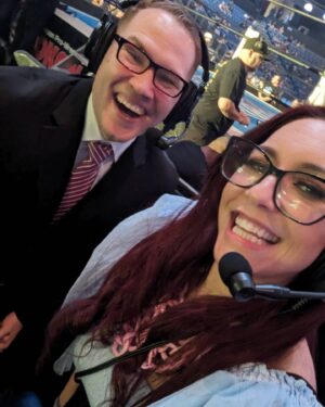 Lindsey Kerecz Instagram - @itsvedatime and I are loaded in! @njpwglobal #njresurgence Kick Off starts 9:30 PM ET/6:30 PT! njpwworld.com!