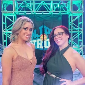 Lindsey Kerecz Instagram - This was post show w @emilymaeheller but you can tell we’re still riding high from NJPW Battle in the Valley. Sold out arena   even more energy from everyone watching at home! 

See ya in Chicago for WINDY CITY RIOT #njpw #njpwSTRONG
