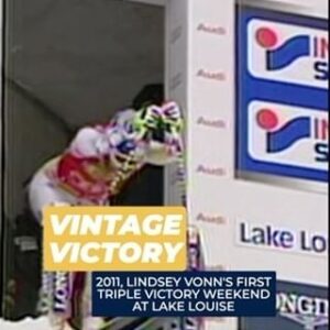Lindsey Vonn Instagram - Est. 2011 ⏮️

Throwing it back to the first of three triple victory weekends for @lindseyvonn at Lake Louise 🙌

Lindsey won 18 of her 82 World Cups at this venue - so many wins that Lake Louise has a section of the run called ✨“Lake Lindsey Way”✨

#VintageVictory #stifelusskiteam