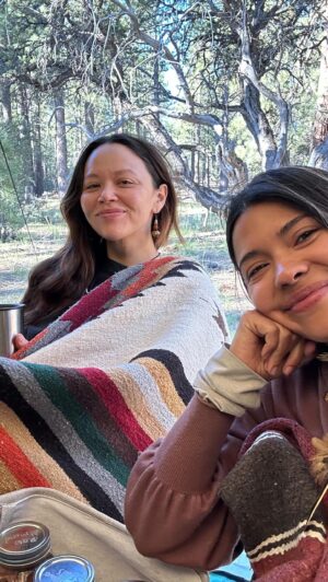 Lisseth Chavez Instagram - 🌱

A little time capsule of what little bits @lissethchavez and I captured during our time at @aniwa.co.
Nothing from the gathering itself… you’ll have to see for yourself one day. 💖

I want to offer my thanks and gratitude to the incredible land that we gathered on at @holcombvalleyranch, the organizers and volunteers of Aniwa who put together a beautiful, safe and inclusive gathering - and 
Especially to the wisdom keepers and elders that travelled from near and far to share their prayers, stories, and teachings - I’ve an overflowing well-spring of appreciation and awe - humbled by their sacrifice and devotion in their efforts to be present for such a coming together. Thank you. Thank you. Thank you. 

I never had the opportunity to be close with my extended family and my grandparents were unfortunately not major figures in my life. I believe in the value of looking to, receiving from and supporting our elders - especially those who have devoted their lives to the cultivation, preservation and sharing of prayer and wisdom. It’s an outrageous stroke of luck to be close enough and to have the resources to participate. This was my second year in attendance and I pray I can attend again next year!

Big love to sweet @lissethchavez who was the best camping homie and team mate one could hope for. It was such a treat to share this time together right before work started. 

In love, and integration…
🌬️-M.