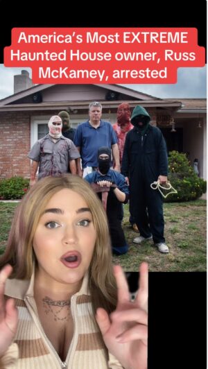 Loey Lane Instagram - Russ McKamey, owner of America’s most “extreme” haunted house, was arrested on July 19th and awaits an upcoming trial in August. I made a whole YouTube deep dive on everything that led us to this point that should be up later this week!!! He is such a sick man and I hope the justice system FINALLY gives him what he deserves.  #horror #scary #reels #hauntedhouse