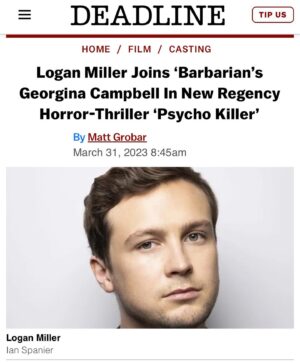 Logan Miller Instagram - So excited for this project! This script is absolutely dynamite along with everyone involved. My satanic rhetoric continues.