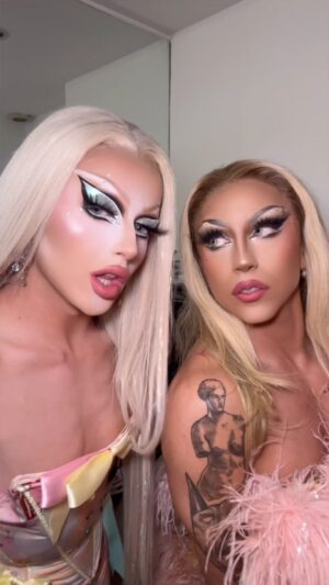 Lolita Banana Instagram - Bienvenudos a Madrid 😏 @lalolitabanana @kam_hugh #drag #dragracefrance #dragracemexico