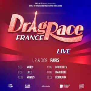Lolita Banana Instagram - Showtime!!! 🍌⭐️🍌⭐️

🇫🇷Mesdames et monsieurs, voici ma nouvelle famille. Elle est composée de Reines de toutes tailles, couleurs et origines. Elle est fière, talentueuse et amoureuse: la première saison de Drag Race France!
Mais elle est surtout ma famille !!!
——
🇬🇧Ladies et gentlemen, let me introduce you my new family. 
They are fabulous Queens from many sizes, colors and origines. They are fierce, talented and lovely: The first season of Drag Race France!
But the most important thing, they are my family!!!
___
🇲🇽Damas y caballeros, déjenme presentarles mi nueva familia. 
Está compuesta por unas Reinas de todos los tamaños, colores y orígenes. Ellas son unas lobas, talentosas y amorosas: La primera temporada de Drag Race Francia! 
Y sobre todo son mi familia!! 
——
 @thenickydoll @paloma_hugobardin @elips___ @la_briochee_off @labigbertha.paris @lovaladivaofficiel @kam_hugh @kahena.drag @lagrande_dame @soa_de_muse. 
—-
📷 @ranobrac
💇🏼‍♀️ @alysthe.de.mericourt
👗 @mirat_paris
💍 @jule_et_lily
💅🏻 @vie.lette 
💋 @kryolanfrance @makeupforever @anastasiacosmetics
——-
#dragrace #dragqueen #mexicana #dancingqueen #lolitabanana #thebrunchandqueen #wig #rupaulsdragrace #latina #pride #francetvslash #dragracefrance