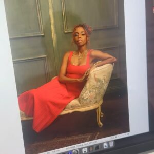 London Hughes Instagram - “Am I a model? No. Should I be? Yes!”

Make-up: @n.colebueno 
Hair: @hairessstudio 
Dress: @staud.clothing 
@tribeca
📸: @gettyimages