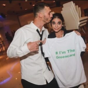 Loren Brovarnik Instagram - Cheers to our Israel wedding anniversary! 🇮🇱 
8 years of being your Green Card … and a lifetime to go! 
** Thank goodness we have 2 anniversaries since our daughter decided to be born on our real anniversary even after I asked her to wait a few more minutes 🤣 ** 
אני אוהבות אותך❤️
#teambrovarnik #90dayfiance #90dayfiancehappilyeverafter