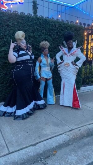 Loris Instagram - Episode 2 of “Were Here” Season 3 is out now!! So much fun being a part of this season. Jailhouse rock looks by
 @diegomontoyastudio @marcosquared @realdominocouture 
Hair by @wigsandgrace 
Mugs by me, @misslailamcqueen and @lushiousmassacr 
🖤🖤🖤
#werehere #hbo #loris #lorislatex #eureka #bob #shangela #hbomax