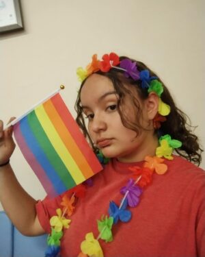 Loris Instagram - Just your neighborhood disruptor reminding you that EVERY MONTH IS priDEMONth 😈🌈
My younger sister went to her first pride this year (swipe for pics) and I couldn’t be more happy and proud that she is a supporter and a part of our community. Show your colors every day, because our freedom and rights as queer people are not guaranteed. And please, VOTE. ✌️ 
📸 by @davidelaffe 🖤 
Fits as always by @gummibaerlatex 😁