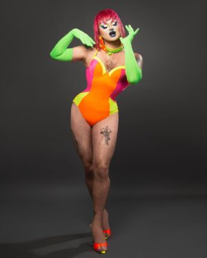 Loris Instagram - tried to come up with a pun about Neon, but I couldn’t think of Ne 😜
Swimsuit competition photos by @adamouahmane 💜
#drag #dragqueen #dragula #loris #lorislatex #neon #dragulatitans