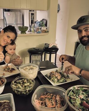 Lou Ferrigno Jr. Instagram - Felt like cooking for my family so...
😍😘🍆🍔🥗🤷‍♂️😂
#arloeyes #foodisfun #foodie #homecookin #feedmeseymour #mayhaveoverdoneit #caponata #broiledsalmon #burgerlife #laughingismyfavorite #datbabytho