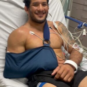 Lucas Barbosa Instagram - Would you compete with one arm for $1 MILLION dollars? @lucasbarbosajj THE HULK did it and he did it tremendously! What a HERO & WARRIOR! 

I have to post about it to show the world the power of our mind ——> 5 weeks before #CJI Lucas DISLOCATED HIS SHOULDER** 

After it we have to cancel his match against @isaquebahienseb —-> last @bjjstarsoficial 😕 I told him to pulled out. Otherwise he still wanted to compete against Isaac! 

Our training camp was pretty much only about recovering ❤️‍🩹 the shoulder. 

Barbosa competed at @cjiofficial with only one arm. If you noticed it on all his fights he didn’t use much his right arm! 

Go back again on @bteamjj YOUTUBE CHANNEL and watch all his matches! Lucas was only 20% of his physical conditions but 100% ready mentally and spiritually! 

WE - @atosjiujitsuhq TEAM - ARE SO PROUD OF YOU LUCAS! WE ALL RESPECT YOU FOR YOUR HEART AND MINDSET! 

@craigjonesbjj you have to call The Hulk for the next one 100% 🫡

Check out the slides ⬅️⬅️⬅️⬅️⬅️

1. July 5th 2024 Lucas laying on the mats right after dislocated shoulder @jonnatas_gracie trying to help

2. At the hospital ready to pop his shoulder back in place - shoulder still dislocated - he was smiling 😊

3. THE HULK SLICE 🔥 during CJI

4. Nurse 👩‍⚕️ cutting his #AtosBJJ rashguard - Lucas got so mad about it 

5. Right after waking up from anesthesia - LUCAS still “high” 😵‍💫 😅

6. Right after victory against the tough @kentaiwamotobjj 

7. 💭

8. We cheating up life 

9. Lucas got baptized one week before #CJI

**same injury as @nicholasmeregali injury @adcc_official 

Lucas may have to get a surgery. I will keep all the fans updated about it. 🙏✨

🇧🇷 Português nos comentários