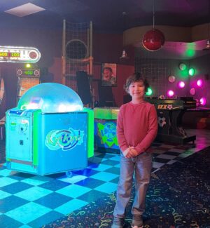 Lucas Grant Instagram - I’m not too sure about this place…these guys seem kinda sus…😅

It was so cool filming at Freddy’s, even though my scenes there didn’t make it into the film. What do you think happened to Garrett after he was taken? I can’t confirm anything but it’s fun to hear theories! 

*Edited to add that “Bad Cupcake” on the back of the chair was the code name of the film, not my character.

#fivenightsatfreddys #fnafmovie #fnaf #fnafgarrett #garrettschmidt