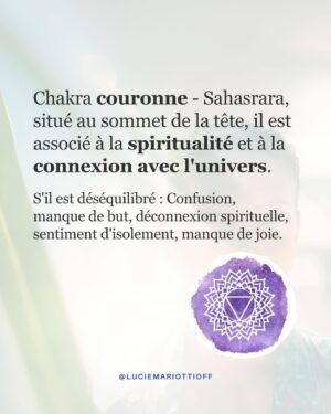 Lucie Mariotti Instagram - Des chakras équilibrés sont essentiels pour notre bien-être.  Ils sont comme des portes énergétiques disposées dans notre corps, avec sept principaux chakras qui influencent différentes dimensions de notre vie.✨

Lorsqu’ils ne sont pas harmonisés, cela peut avoir un impact significatif sur notre vie quotidienne et de nombreuses difficultés peuvent être liées à des “faiblesses énergétiques”. 😿

A contrario, lorsque nos chakras sont en harmonie, nous pouvons ressentir une amélioration significative de notre bien-être, nous permettant de vivre une vie plus équilibrée et épanouie 🌈✨. 

En particulier, en travaillant sur le chakra du cœur, nous pouvons renforcer notre capacité à ressentir et à donner de l’amour inconditionnel 💚🌸.

C’est le travail que je vous propose de faire lors de ma masterclass offerte “Comment l’énergétique peut impacter votre vie amoureuse?” le jeudi 27 juin à 18h. Pour vous assurer une place, n’oubliez pas de vous inscrire via le lien disponible dans ma bio.

Avec foi en l’amour,
Lucie
#couple #celibataire #developpementpersonnel #développementpersonnel #estimedesoi #lovecoaching #rupture #travailsursoi #ruptureamoureuse #relationamoureuse #relationdecouple #estime #jemaime #coeurbrise #masterclass #energies #soineneregtique #chakras
