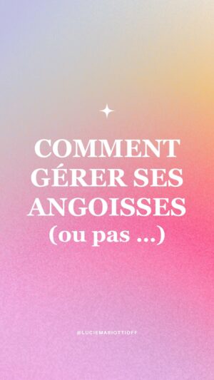 Lucie Mariotti Instagram - Comment naviguer à travers ses angoisses ?

D’aussi loin que je me souvienne, je suis anxieuse, je l’étais déjà, petite fille.

Avec les années, le développement personnel et la vie j’ai appris à accueillir la peur et à l’écouter, et en parallèle, à faire grandir la sécurité et la paix. Et parfois (pas toujours) j’arrive à mettre en place la “bonne réponse” pour moi.

Je vous partage donc mon expérience du jour. Qui n’est ni parfaite ni forcément la bonne pour vous. Mais qui a l’avantage d’être vraie et qui vous parlera peut-être et vous montrera que “vous n’êtes seul.e”.

Si vous avez besoin de parler, l’espace des commentaires vous est ouvert.

Avec foi en nous, 
Lucie
#bienveillance #programme #devperso #amourdesoi #lovecoaching #rencontres
#évolution #trouverlamour #angoisses #lovecoach #coachdevie #coachdeviepositive #gestionangoisses # gestionanxiété#bienveillanceenverssoimeme #lahochi #reikifrance #soinsénergétiques 

Note: Je ne suis pas médecin, en cas d’urgence physique ou psychologique, contactez le 15 (appel gratuit).