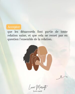 Lucie Mariotti Instagram - Les désaccords font partie intégrante de toute relation humaine. 🙏

Les disputes peuvent être source de tension et de stress, mais aussi de croissance et de compréhension mutuelle lorsque nous les abordons de manière constructive. 🎢

Alors swipez à gauche pour apprendre comment les prévenir, comment les gérer et comment rétablir l’équilibre dans le couple après une dispute.💕

Avec foi de l’amour, 
Lucie

#rencontre #epanouissement #sérénité #spiritualite #yogafrance #lovecoaching #rupture #travailsursoi #rencontrecélibataire #epanouie #serenité #yogapourtous #coachingfrance #coachingholistique #accompagnementpersonnalisé #disputes #desacccords #gestiondedispute