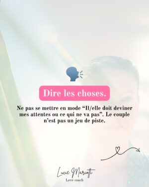 Lucie Mariotti Instagram - L’amour ne suffit pas. 💗

Quand j’avais 20 ans, je croyais aux contes de fées et au fait que l’amour suffisait à entretenir une relation durable et saine. 🧚

Aujourd'hui, je sais que, comme dans beaucoup de domaines, une relation demande de la discipline, des efforts, de l’investissement…💪

C’est l'alliance de l'amour, et du soin que l’on apporte à cette relation, qui fait de cet amour, un écrin. 💎

Je suis très attentive à ce qui se passe dans mon couple : j'observe, j’écoute, je ressens. 👂

Mon objectif est d’être en conscience de ses besoins. 🙏

Je ne parviens pas toujours à “faire ce qu’il faut”, mais j’en ai l’intention et j’apprends. 🤗

C’est une base essentielle à mon cœur. 💓

Si le cœur vous en dit, partagez ce post avec votre moitié pour mettre ces belles habitudes en place. 💑

Avec foi de l’amour, 
Lucie

#lovecoach #coachdevie #devperso #relations #amour #rencontres #holistique #authentique #soinsenergetiques #lovecoaching #rencontres #holistique #authentique #soinsenergetiques #lovecoaching #soinsénergétiques #podcastfrance #devpersonnel #dependanceaffective #relationtoxique #habitudes #couple