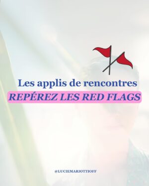 Lucie Mariotti Instagram - Comment repérer les red flags sur les applis de rencontre? ❓
Quelles informations rechercher sur les profils ? 🤔
Quels détails observer dans les photos? ❓
Comment détecter les légendes trompeuses, et comment décoder l’usage du langage ou les réactions disproportionnées ? 🤔

Si vous vous posez toutes ces questions, je vous ai préparé une liste de 6 principaux red flags. ⛳

Et n’oubliez pas, cette liste est généraliste. Suivez toujours votre intuition et votre instinct! ❤️

Dites-moi dans les commentaires quels sont les red flags que j’ai oubliés. ✍️

Avec cœur,
Lucie

#bienveillance #programme #devperso #amourdesoi #lovecoaching #rencontres
#évolution #épanouissement #epanouissementpersonnel #serenite #trouverlamour
#bienveillanceenverssoimeme #lahochi #reikifrance #soinsénergétiques