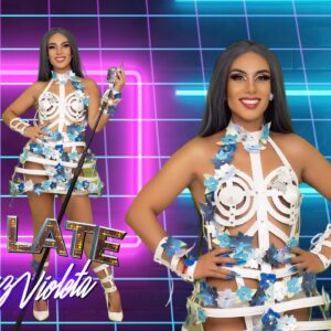Luz Violeta Instagram - 🌸 Mi outfit fantástico by @dollqueen.iqq ✨ recuerda q hoy es el estreno de mi programa por #youtube ▶️ @mitulate 🫶