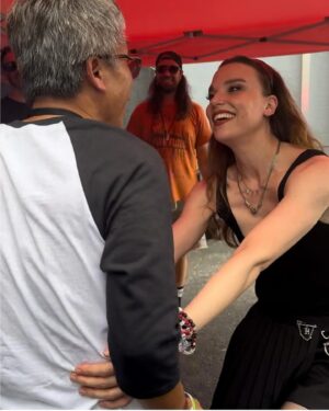 Lzzy Hale Instagram - I was so happy to meet you Mickey @theasiansaban ! Thank you for making me smile. Your joy is contagious and I hope you know that your posts have turned many bad days into good days. There needs to be more Mickeys in the world! So happy that you enjoyed the show!