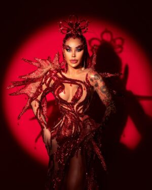 M1ss Jade So Instagram - SuSonance pulsing through revecunt flesh 💢

I’m having a blast here at @rupaulsdragcon 2024, wearing this red creature from @ehrranmontoya’s Metamorphosis capsule collection, hatched in LA, ready for Goddessa Supremacy. ❣️

#Goddessafication:
Photography: @miggybrono_
Post Process: @ricardow.cn
Hair by: @wigbyvenusheart
Hairline by: @fauxlenciiaga 
Look: @ehrranmontoya
Nails by: @klaws.mnl
Face by: @montinola_aesthetic 
Assisted by: @dina.abadia @zablan14 & Anne