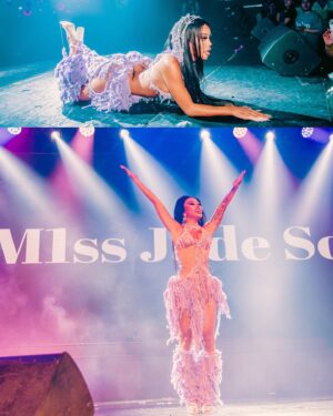 M1ss Jade So Instagram - Goddessa International Domination 🌟

谢谢 Taiwaniana 🇹🇼 my second destination! (Philippines was my first 😉) I’m still on your highest tower! Love the coldiana weather and the warmiana welcome by the fans and the SuSos! Sisters felt each other’s pinkianasholes @66wind99 @mirage_amuro @the_planejane 💓 Thank you @cumpartytw & @hausofm1ssjadeso to this one for the books collabiana!

#Goddessafication:
Wearing @paulaaronknitwear (Gold ensemble) & @herwin_cardoza (lilac dress)
Hair by @makeupbygabstar 
Dancers @hancc.y @primo_z.xl
Face card by @montinola_aesthetic
Smile from @susanodental 
Nails by @klaws_mnl 
Special thanks to @thekrisnuevo @alvin_dalida @brian2taiwan @cassiopiaurban 
Photos from @__0zmz0__ @beveneven @felipersitjar