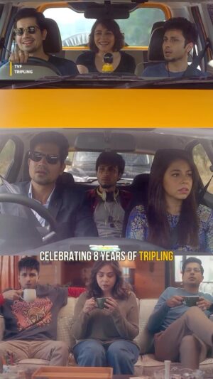 Maanvi Gagroo Instagram - 8 years ago, we hit the road with Chandan, Chanchal, and Chitvan, and the journey’s been a wild ride ever since! 🎬 Celebrating the show that taught us ‘Crisis ke time pe family hi kaam aati hai’’❤️✨

#TVF #TheViralFever #Tripling