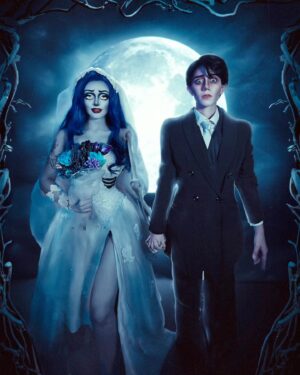 Maddie Jamett Ahumada Instagram - 🦋"He pasado tanto tiempo en la oscuridad, que había olvidado lo bonita que es la luz de la luna"🦋 
📸 by @ank_cosart 💀
✨️ Edit by @emiliodomz 🪻
.
.
.
#cosdrag #cosplay #corpsebride #timburton