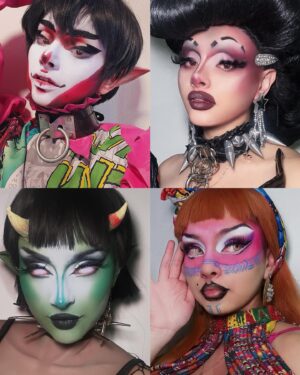 Maddie Jamett Ahumada Instagram - ✨💕ROSTROS ICONICOS DE MARZO💕✨

Se me perdió una foto por eso la tardanza. Jeh ✨
🫧¿Cuál es su fav del mes?🫧

✨HIDDEN COSART by @ank_cosart 
💕SANTA HOTCAKE by @soyunapinchebruja 
😈JOTKEIK KORTEZ by @konny.kortez.oficial 
🫧HIDDEN FACTO by @calypsso_facto 
#drag #dragqueen#makeup #rostrosiconicos