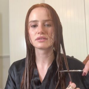 Madelaine Petsch Instagram - oops chopped my hair off