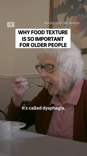 Maggie Beer Instagram - In Australia, nearly two-thirds of aged cared residents live with dysphagia (difficulty swallowing).

Maggie Beer’s Big Mission — Stream now on ABC iview or Tuesday 8.30pm on ABC TV.

#MaggieBeersBigMission #AgedCare #Dysphagia #Food