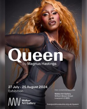 Magnus Hastings Instagram - Being  a very old OLD friend .. it was a no brainer including the lovely @jodieharsh .. she is an icon and a legend and quite funny too !! ❤️❤️❤️ anyway for a good time with Jodie come and see the show @walkerartgallery this summer .. photography spanning my career with a load of new work #queen July 27-August 25 #magnushastings #jodieharsh#queen#walkergallery #dragqueen