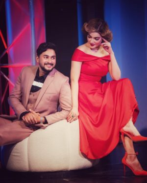 Mahiya Mahi Instagram - At bijoy Tv Eid shoot 🤩

MUA- Md Jakaria Masud Rony
📸 my favourite Syed Shahewar Hussain & Team x Nayem Ahmed