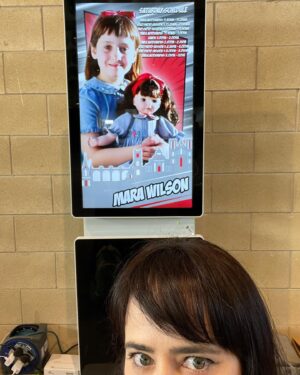 Mara Wilson Instagram - A sneaky “hiya” from @comicconyorkshire! Come say hi to me — and @officialkiamidavael, the Lavender to my Matilda — at the Yorkshire Event Centre today!